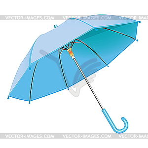 Blue umbrella - vector clipart / vector image