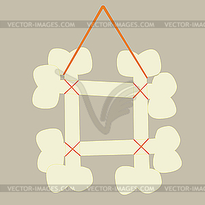 Bones frame - vector clip art
