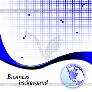 Business background with globe - vector clip art