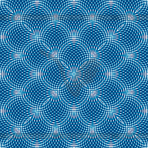 Stripy curved blue pattern - vector clipart