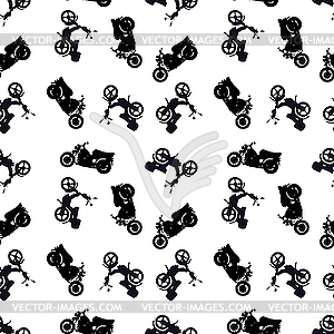 Motorcycle pattern - vector image