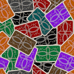 Playing cards deck pattern - vector clip art