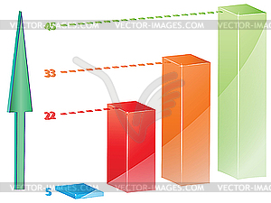 График роста - векторизованное изображение