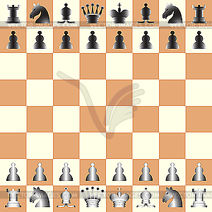 Шахматы - стоковое векторное изображение