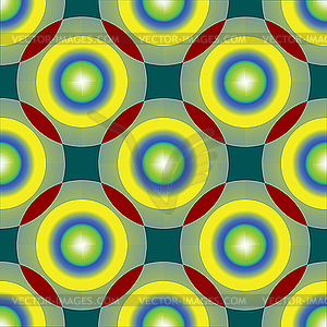 Circles and spheres texture - color vector clipart