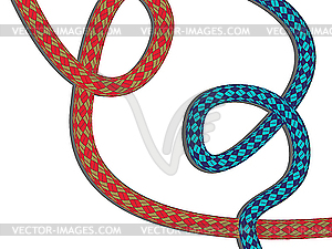 Climbing rope - vector image