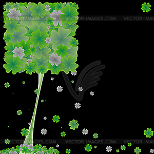 Clover tree - vector clip art