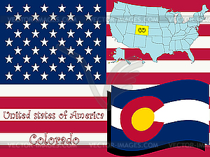 Colorado state illustration - vector clipart