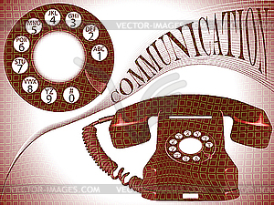 Communication composition - vector clipart