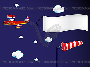 Air transportation - vector image