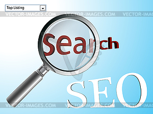 Search engine optimizer - vector clip art