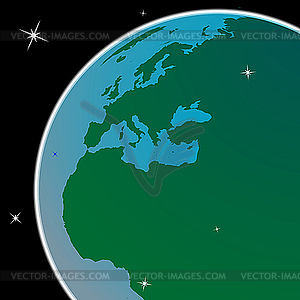 Earth out of space - vector clip art