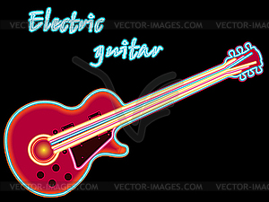 Электрическая гитара - стоковый клипарт