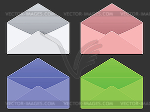 Empty envelopes - vector image