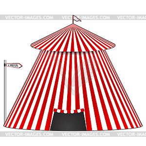 Цирковой шатер - векторизованное изображение клипарта