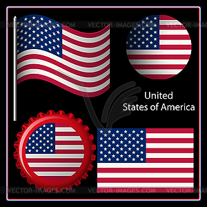 Us graphic set - vector clipart