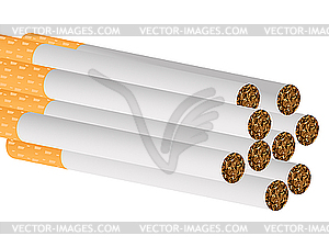 Filter cigarettes - royalty-free vector clipart