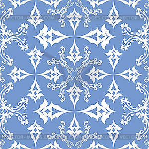 Floral victorian seamless pattern - vector clip art