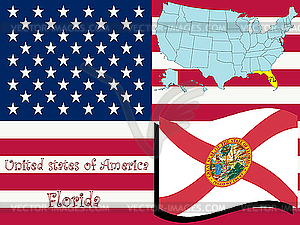 Florida state illustration - vector clip art