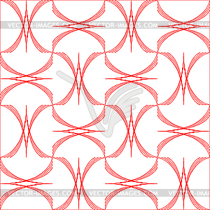 Geometric arcs pattern - vector image