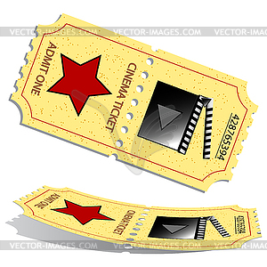 3d cinema tickets - vector image