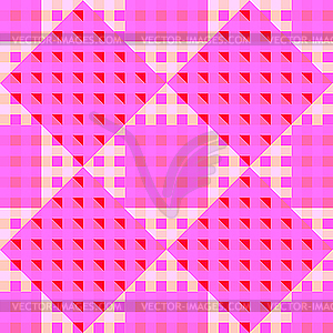 Geometric pink seamless pattern - vector clipart