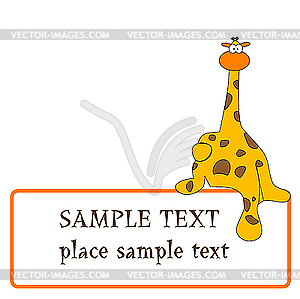 Giraffe design - vector clipart