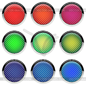 Glossy web buttons against white - vector clip art