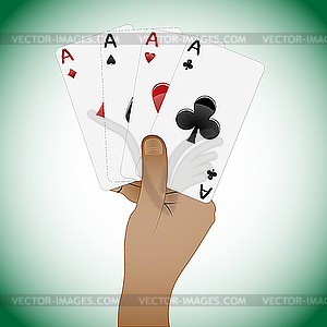 Poker playing cards - vector clip art