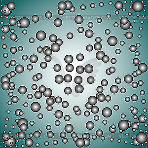 Gray spheres - vector clip art