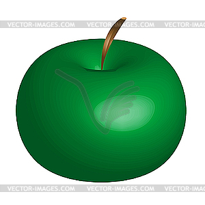Green apple - vector clipart