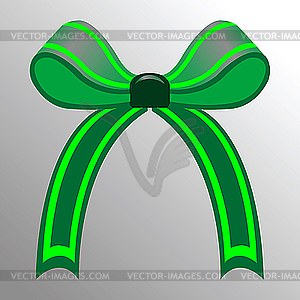 Green ribbon - vector image