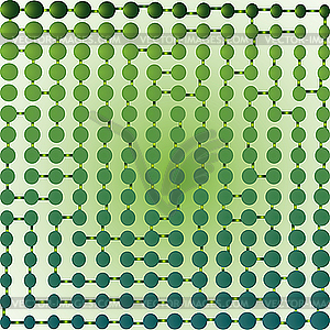 Зеленый лабиринт - иллюстрация в векторном формате
