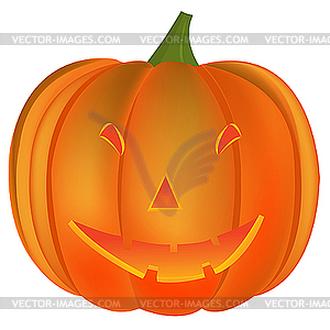 Halloween pumpkin - color vector clipart