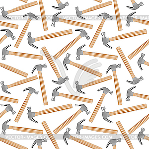 Hammer seamless pattern - vector clipart