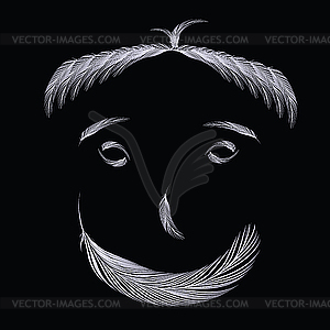 Happy feathers - vector image