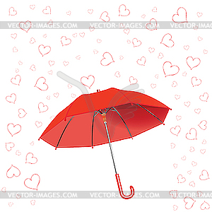 Hearts fall - vector clipart