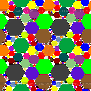 Hexagon seamless pattern extended - vector image