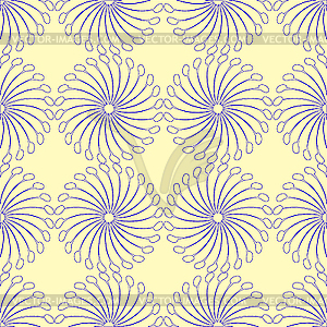 Interesting blue seamless pattern - vector clip art