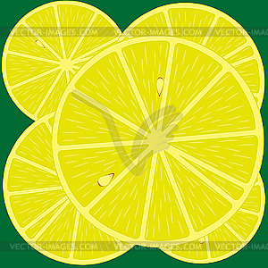 Lemon background - royalty-free vector image