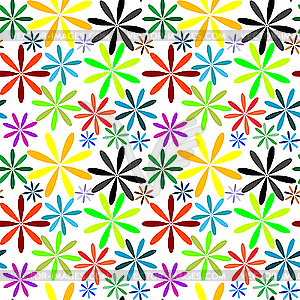 Little flowers seamless pattern extended - vector image