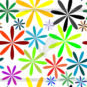 Little flowers seamless pattern - vector clipart