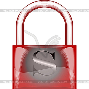 Locker isolated on white - vector image