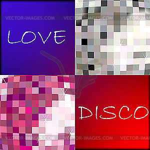 Love disco - royalty-free vector image