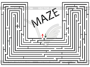 Maze against white - vector clipart