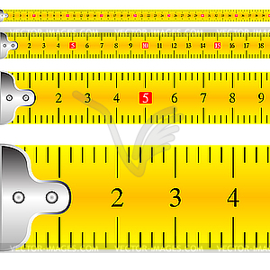 Measuring tape focus - vector image