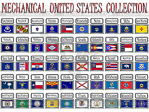 Mechanical united states collection - vector clipart