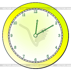 Modern clock - vector image