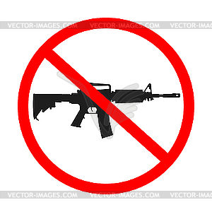 No guns allowed - vector image