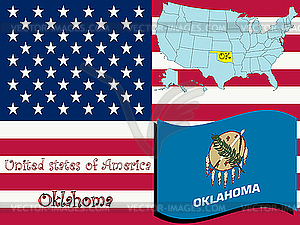 Oklahoma state illustration - vector image